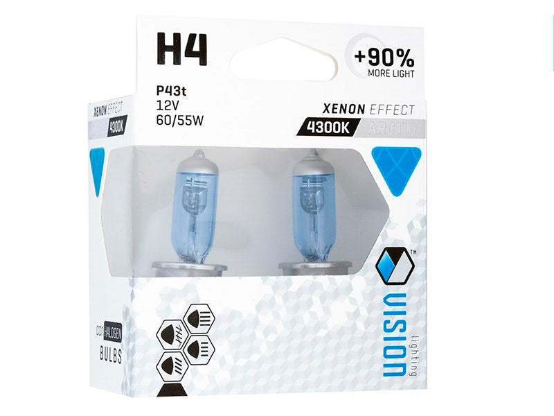 Izzók VISION sarkvidéki fehér H4 12V 60  55W P43t U E4  90% 2 db – kép 2