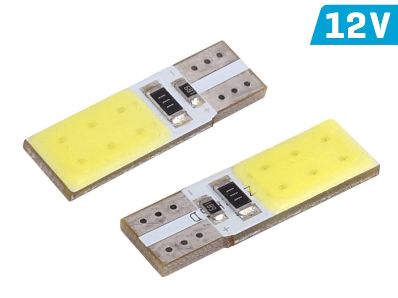 izzó VISION W5W (T10) 12V 2x COB LED, CANBUS, fehér, 2 db
