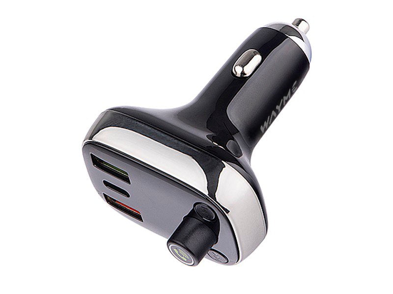 WAYME FM adó 1224V USB C PD vel QC40  Auto ID voltmérő és HandsFree – kép 3
