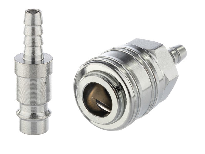 Kompresszor gyorscsatlakozó tömlő átm 6 mm csatlakozó  dugó krómozott – kép 2