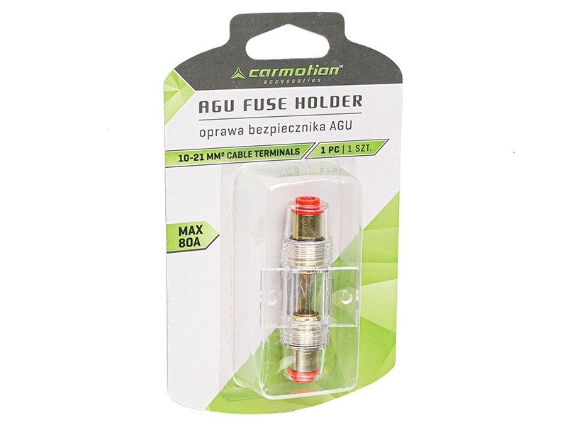 AGU üveg biztosítéktartó 80A ig 10 21 mm2 vezetékhez való csatlakozókkal – kép 2