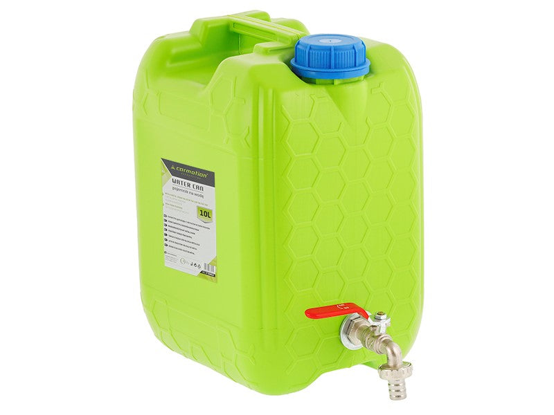 Víztartály hosszú fém menetes csapszeleppel, 10 L
