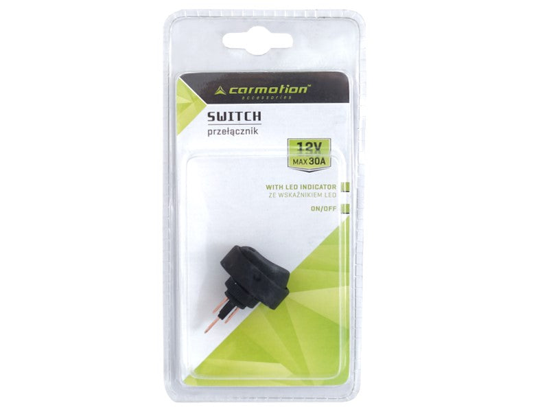 DC billenőkapcsoló zöld LED del max 30A – kép 2