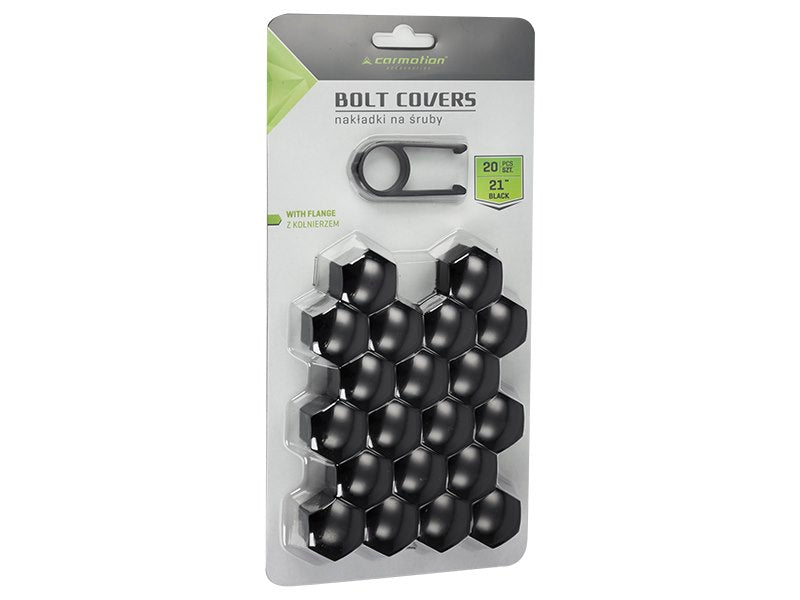 21 mm es csavaros fedelek fekete 20  1 db – kép 2
