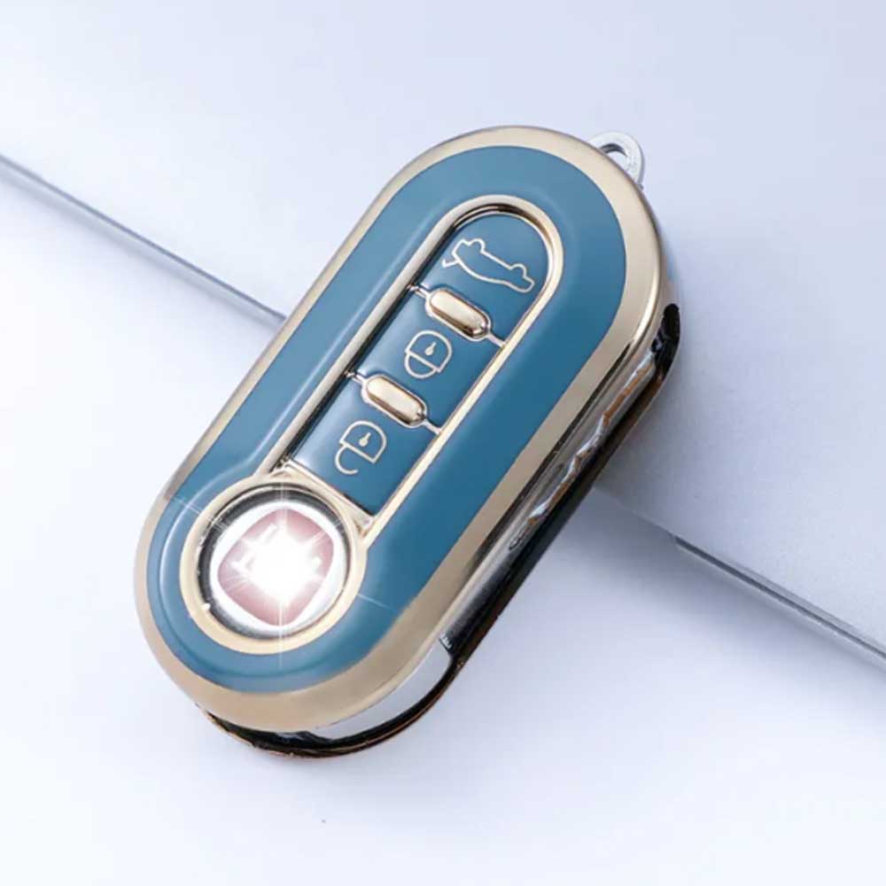 Lancia 3 gombos TPU kulcstok több színben