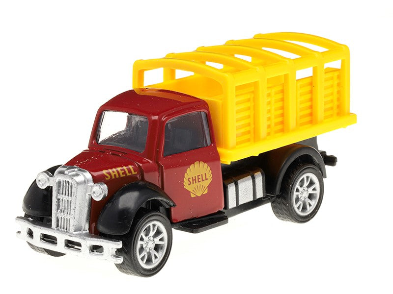 1:87 es modell Shell Old Timer teherautó nyitott pótkocsival – kép 2
