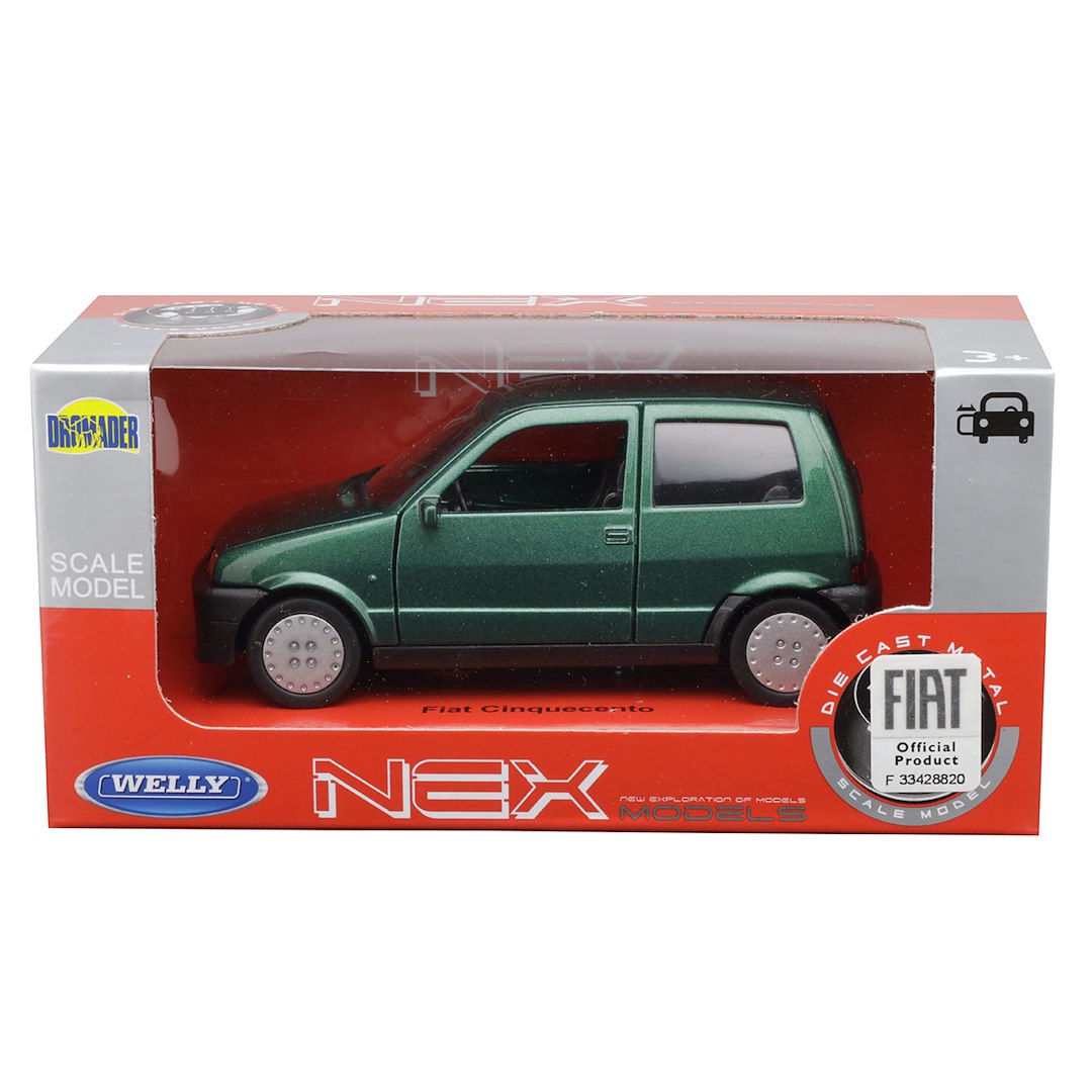 1:34 es modell FIAT Cinquecento zöld – kép 4