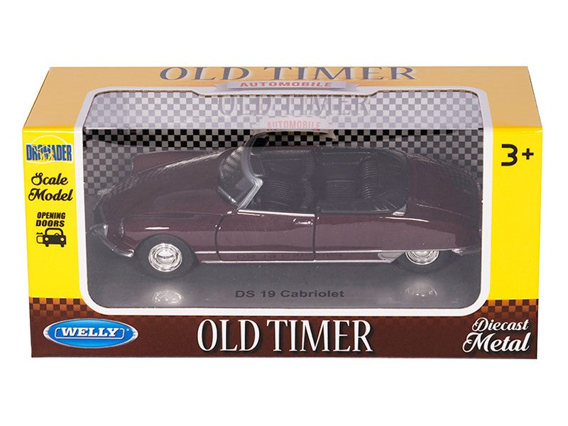 1:34 es modell DS 19 Cabriolet bordó A00875D1CB – kép 4