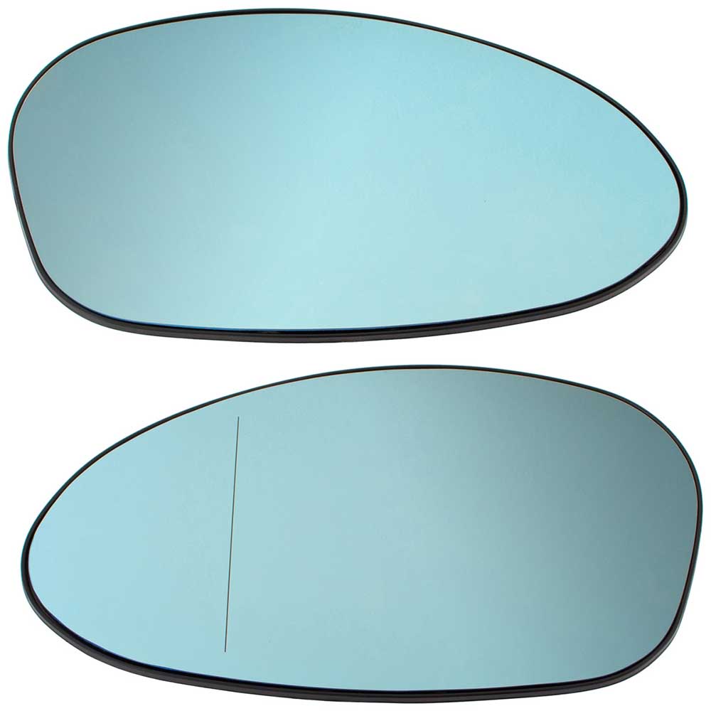 BMW 1 E81/E82/E87/E88 visszapillantó tükörlap szett (fűtött, kék) 2004–2013