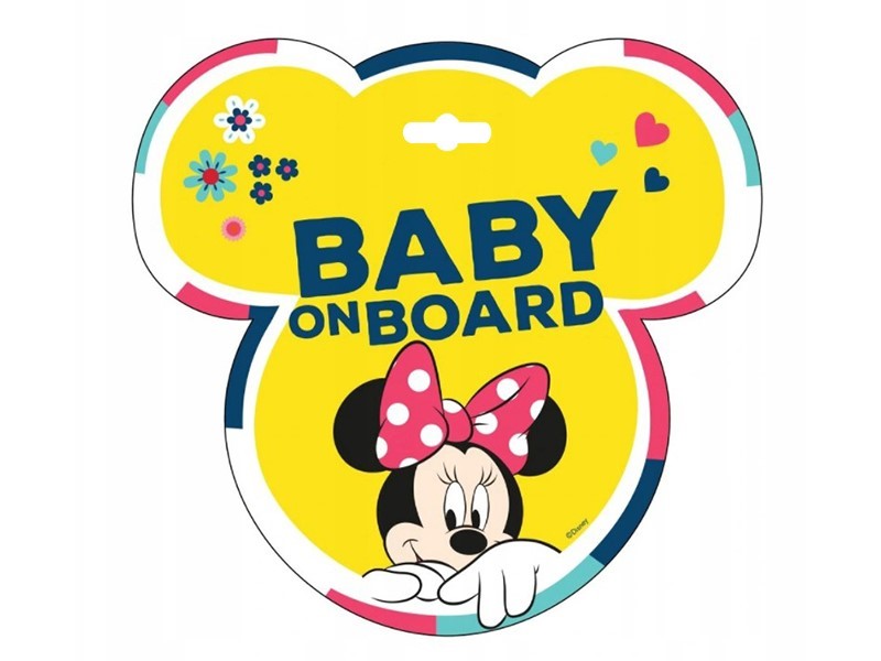 Baby on Board tányér, Minnie