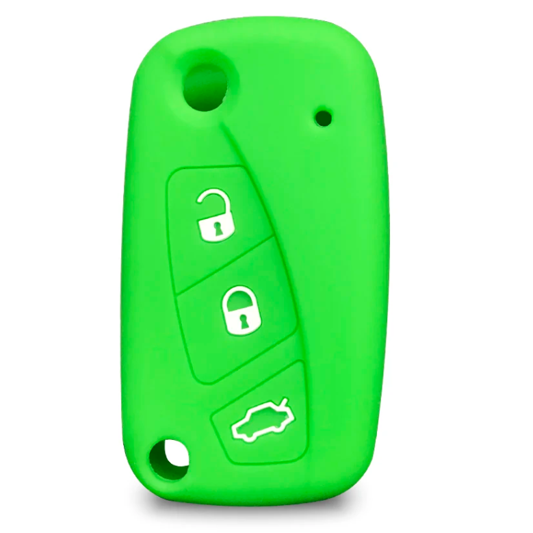 Fiat 3 gombos bicskakulcs szilikon tok