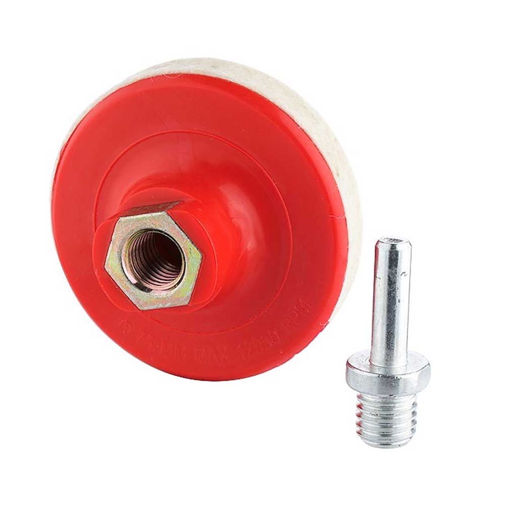 Filc polírozó párna 75 mm x 10 mm-es átmérővel, M14 adapterrel