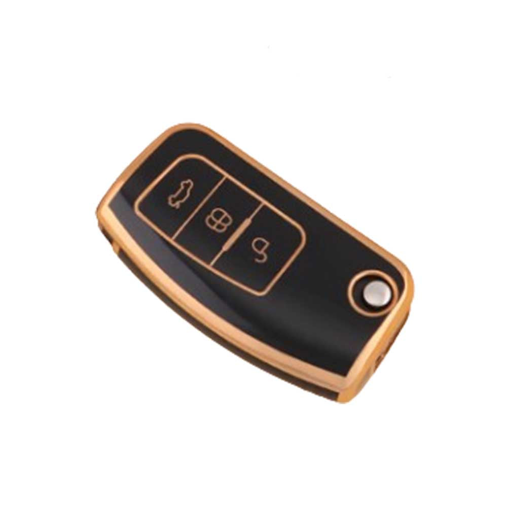 Ford kulcs TPU tok 3 gombos - Fekete