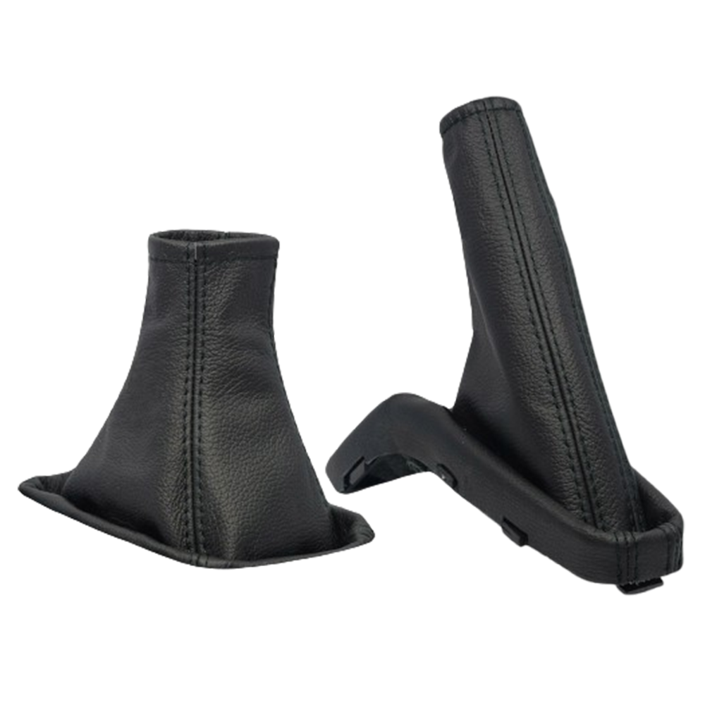 Chevrolet Lacetti váltószoknya és kézifékszoknya szett Bőr 2003- fekete varrással