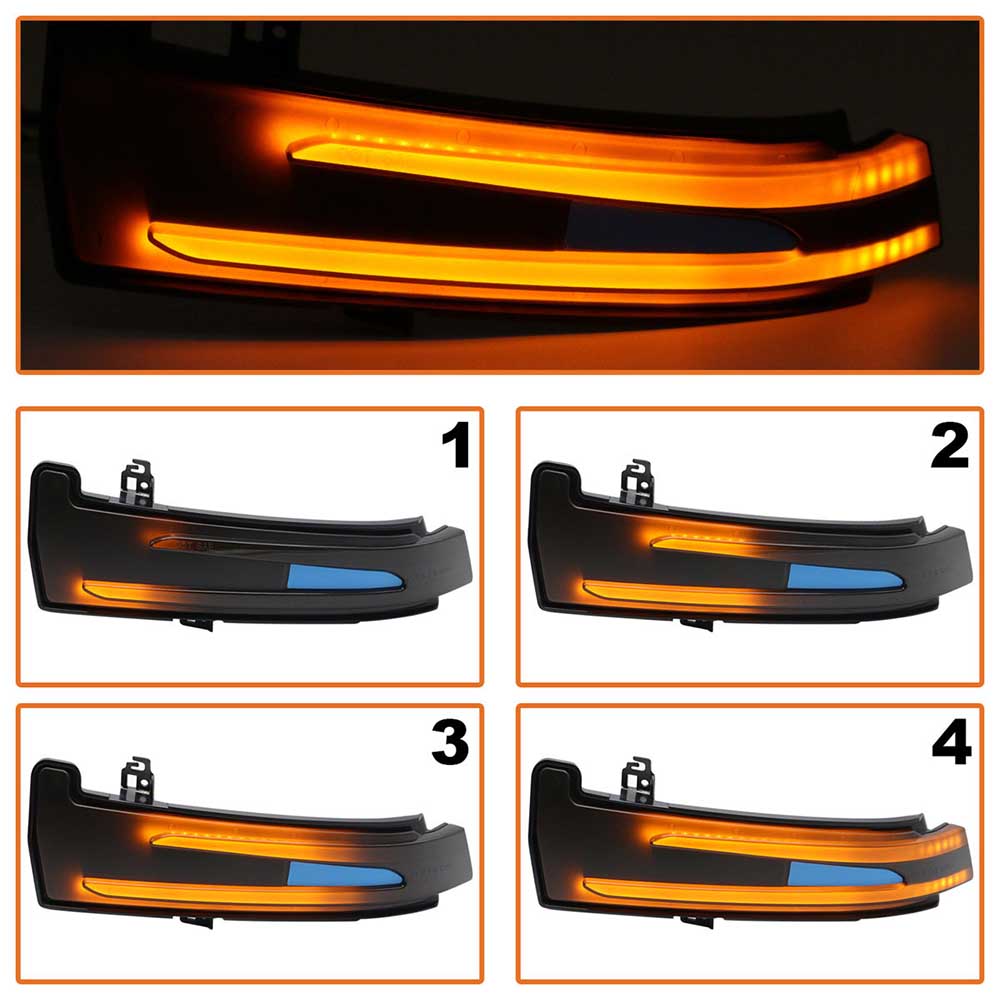 Mercedes CL C216 futófényes LED tükör indexlámpa szett 2008-2014