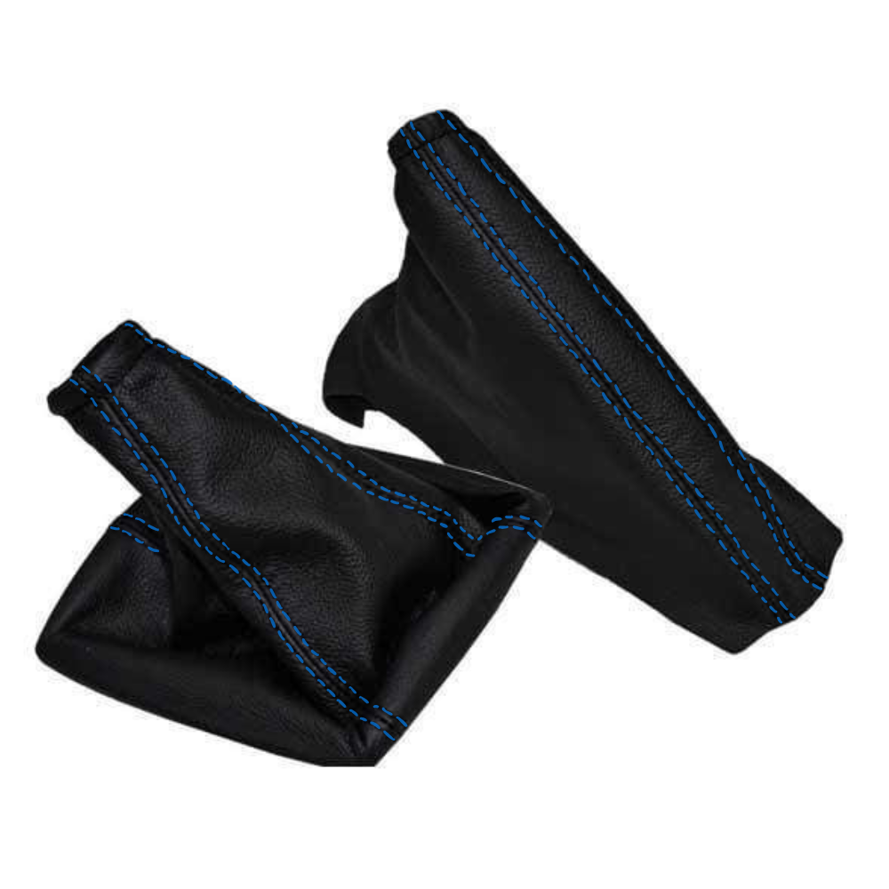 Opel Meriva váltószoknya és kézifékszoknya szett kék varrással