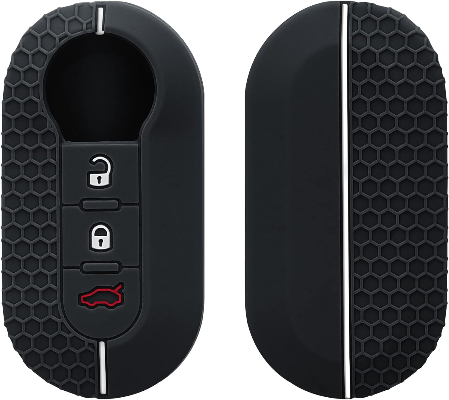 Peugeot kulcs szilikon tok 3 gombos Fehér