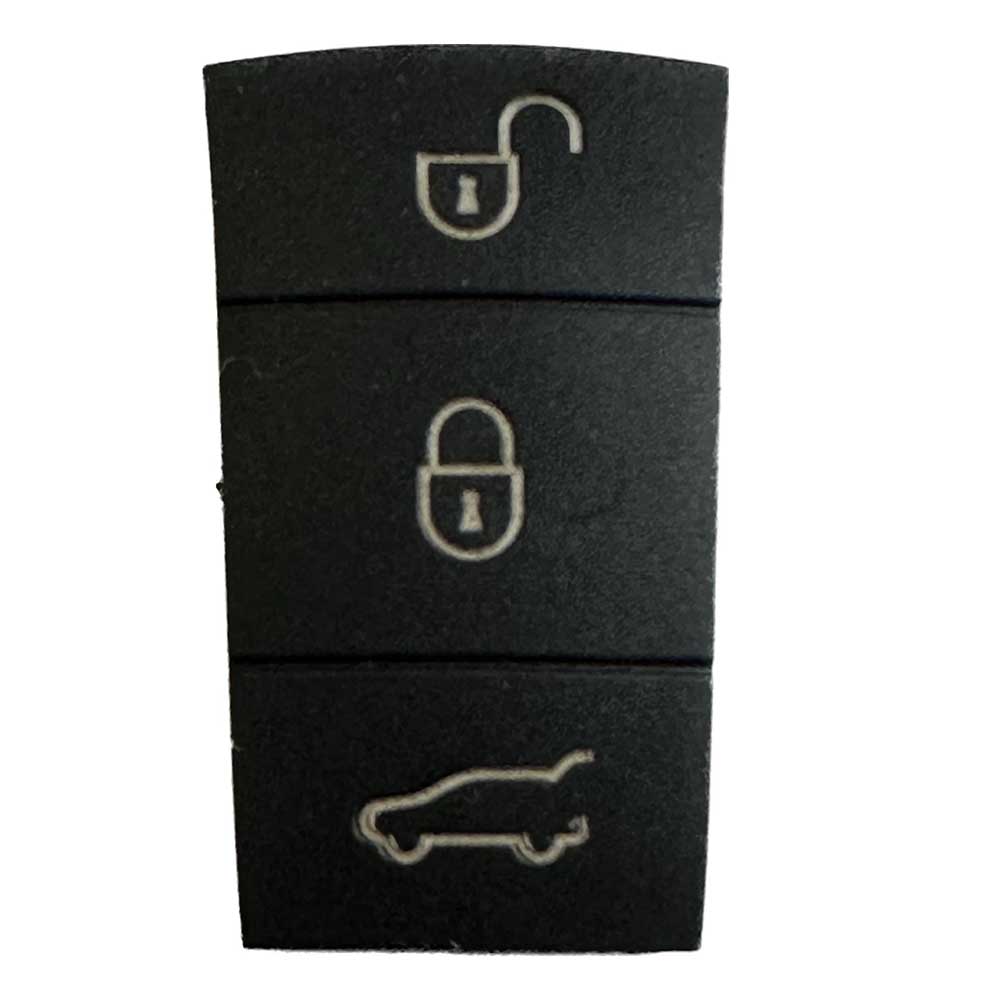 Fekete színű, 3 gombos Porsche gombsor.