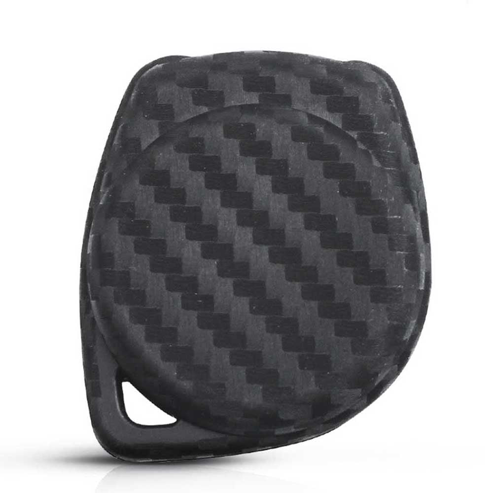 Karbon mintás, 2 gombos Suzuki kulcs szilikon tok hátulja.