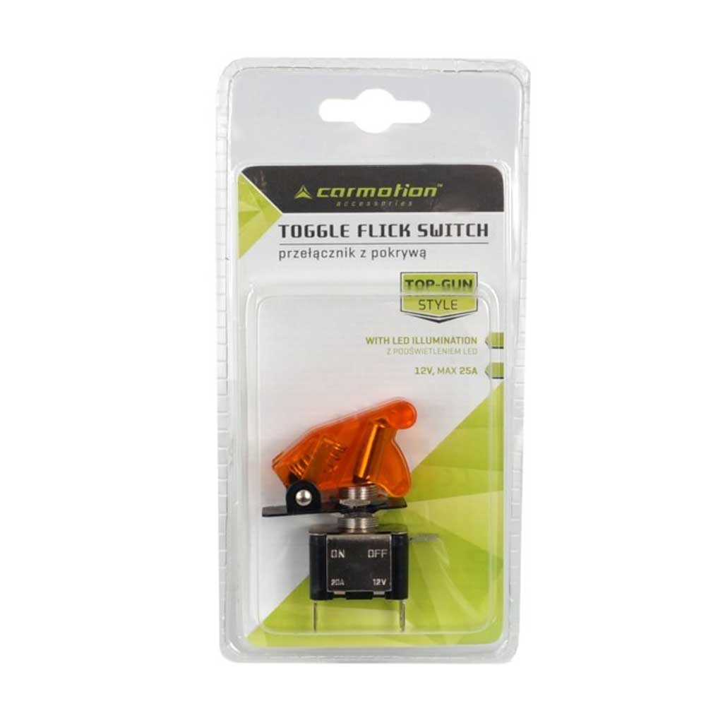 "Top Gun" kapcsoló 12V, max 20A, narancssárga