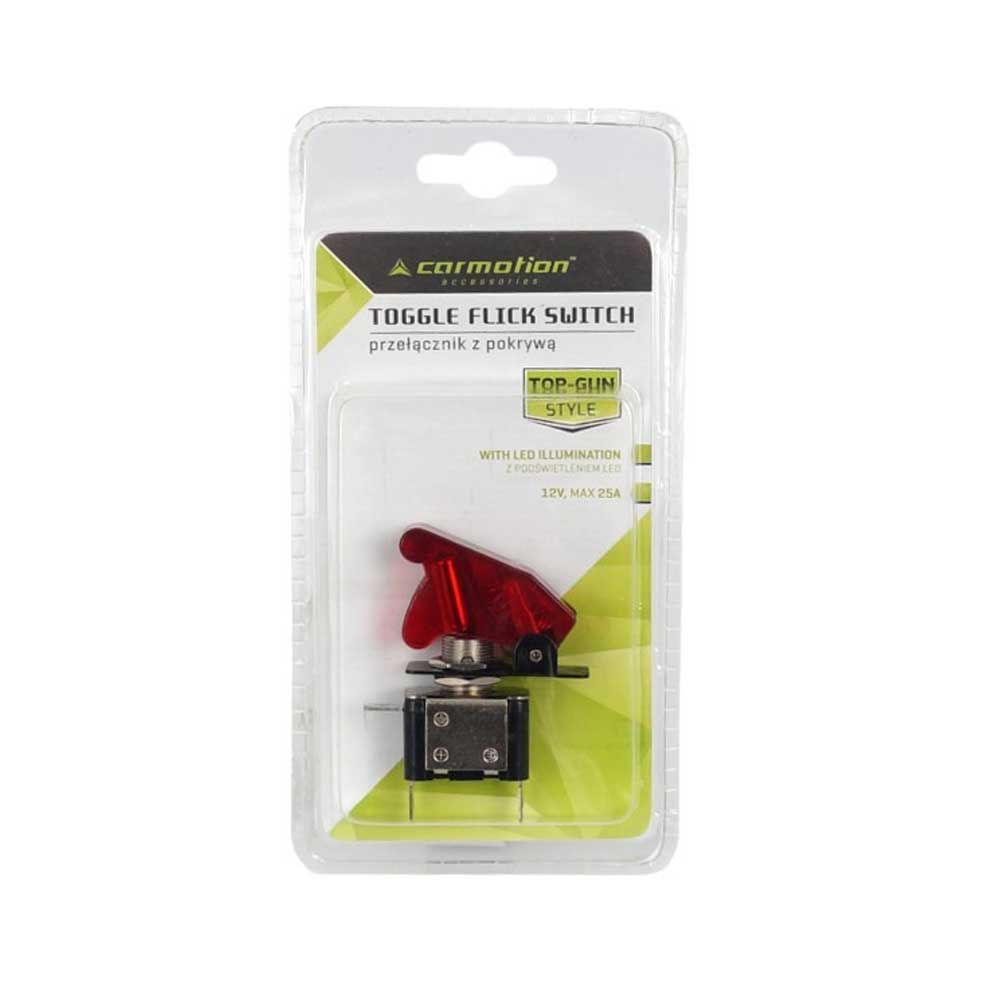 "Top Gun" kapcsoló 12V, max 20A, piros