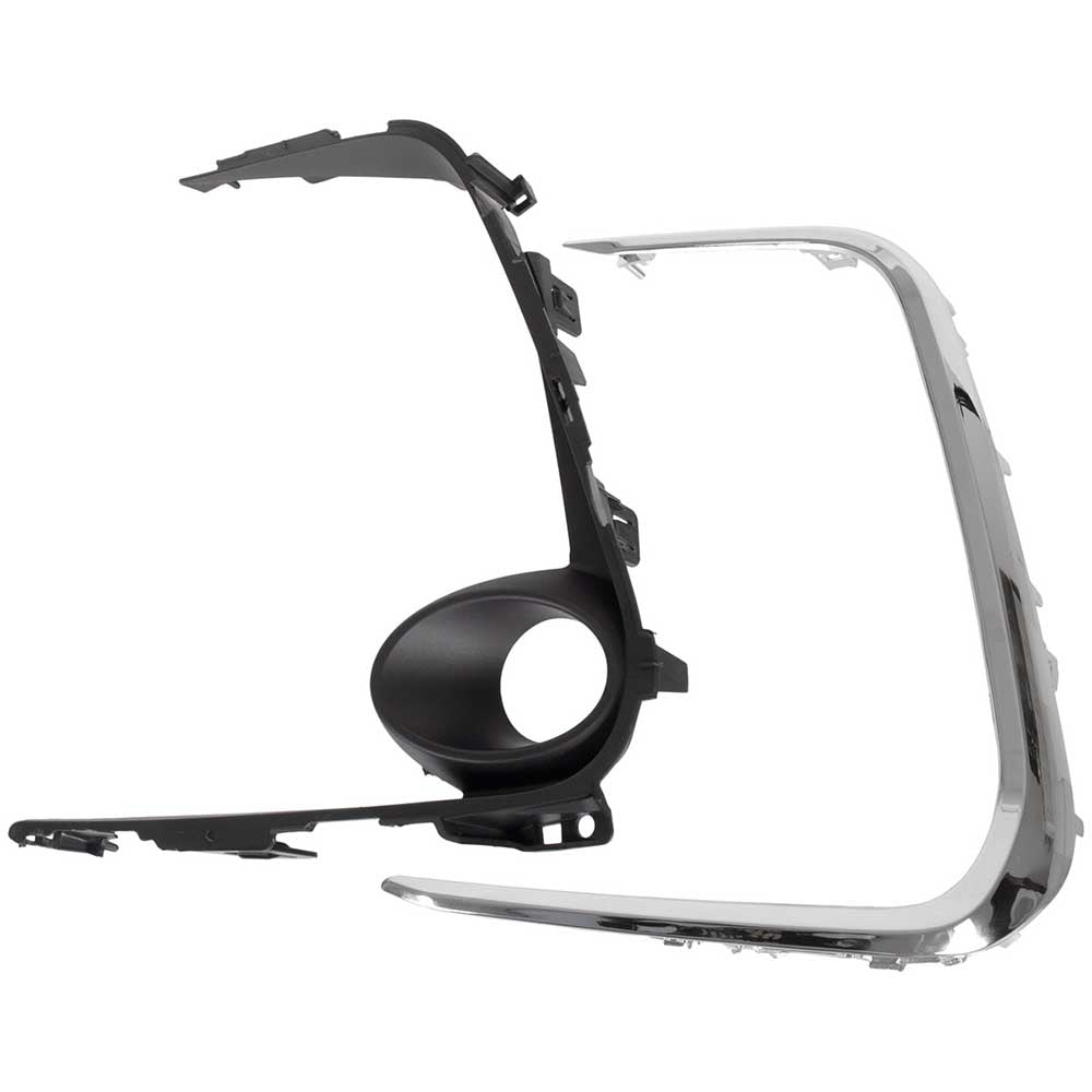 Toyota Corolla bal oldali ködlámpa keret (fekete króm) 2019–