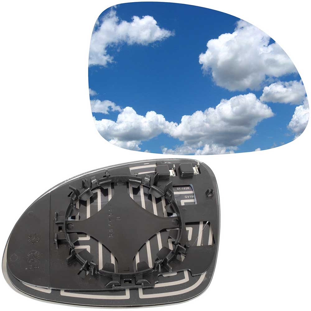 VW Tiguan I visszapillantó tükörlap (jobb, fűtött) 2007–2018