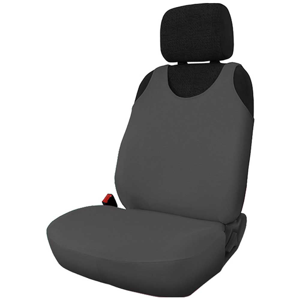 Bawelniane Univerzális trikó üléshuzat sötét szürke színben pamut anyagból