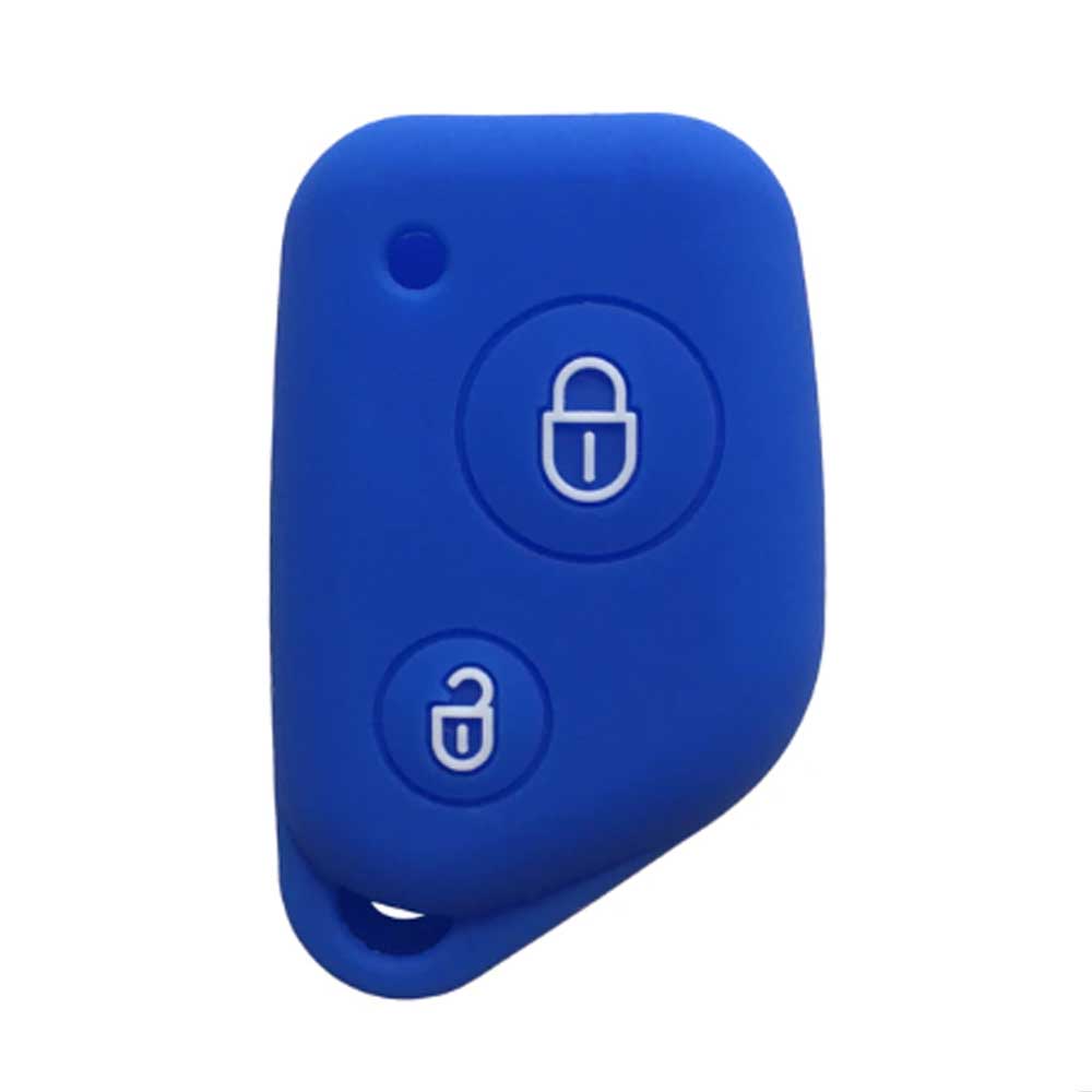 Peugeot 2 gombos szilikon tok - Kék