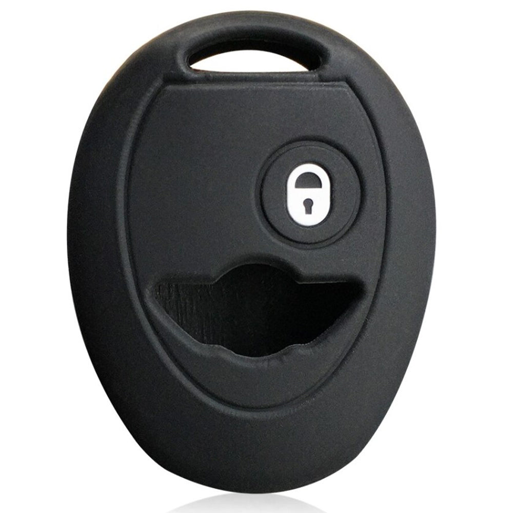 MINI 2 gombos szilikon tok, fekete színben.