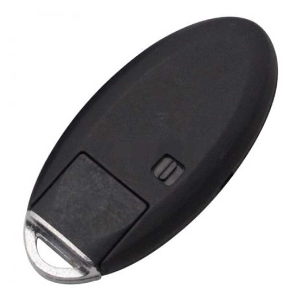 Fekete színű, 4 gombos Nissan kulcsház hátulja