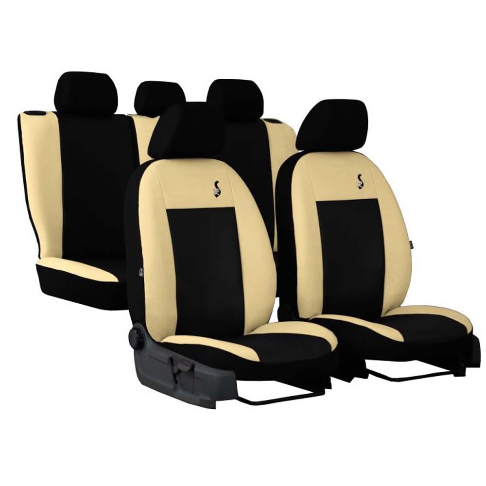 ROAD Univerzális üléshuzat bézs színben, bőr anyagból