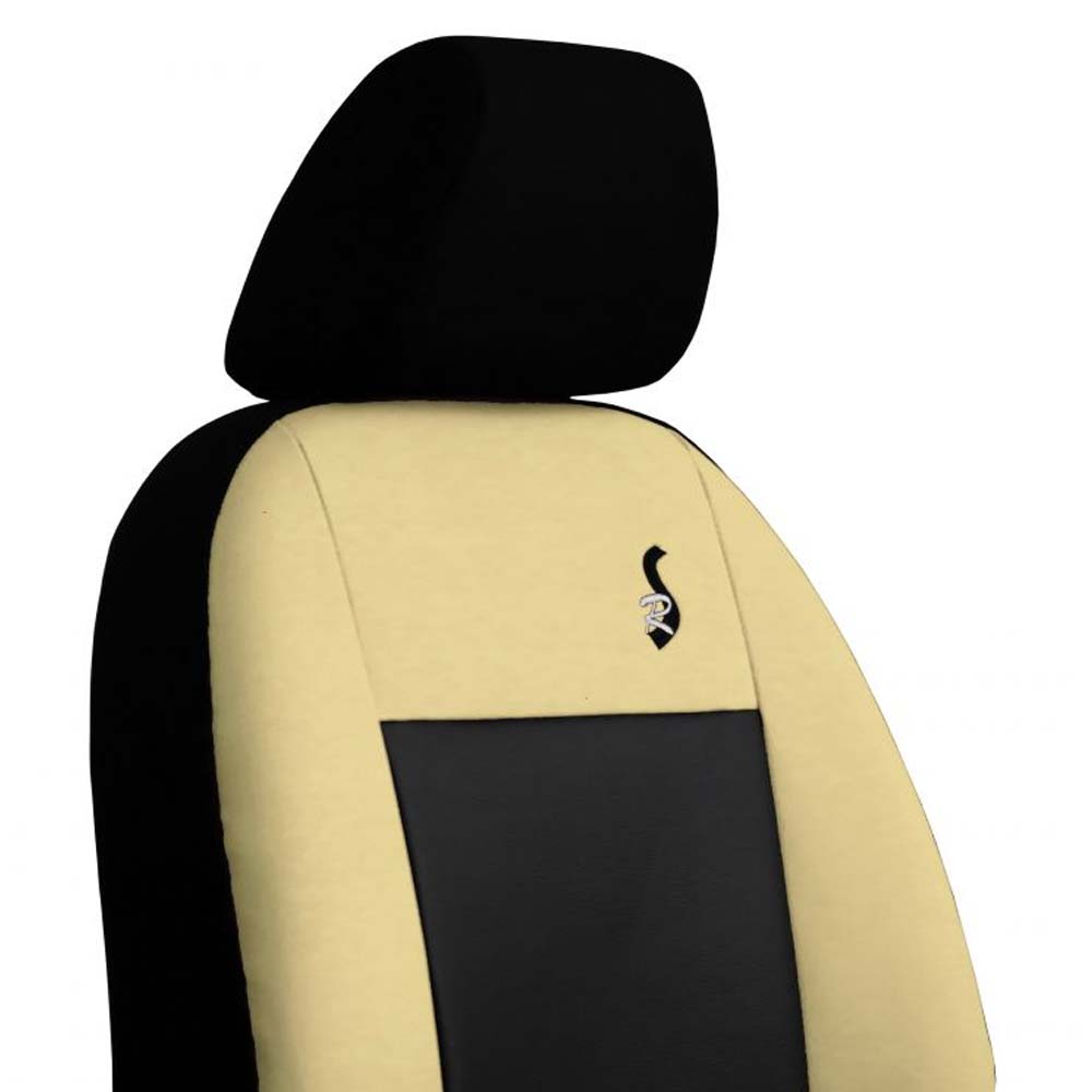 ROAD Univerzális üléshuzat bézs színben, bőr anyagból