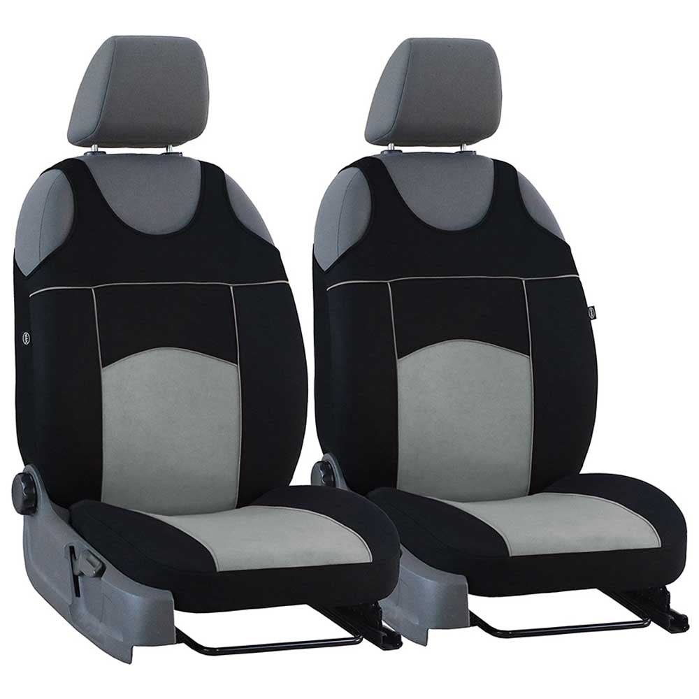 Tuning 100% 1+1 típusú, 2 részes üléshuzat szürke színben velúr és szövet anyagokból