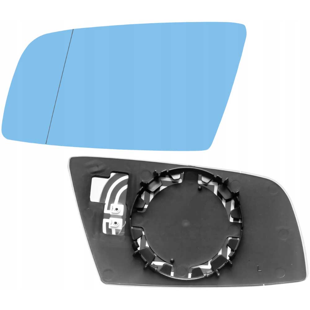 BMW 5 Touring bal oldali fűthető, kék színű visszapillantó tükörlap 2004-2010
