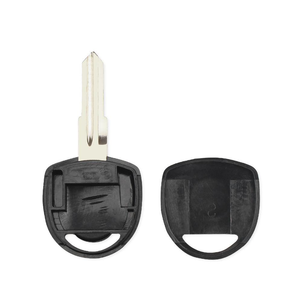 Fekete színű Chevrolet kulcs, kulcsház belseje.