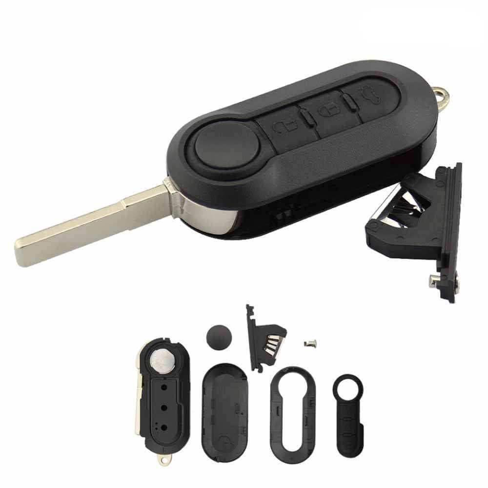 3 gombos, fekete színű Citroen bicskakulcs.