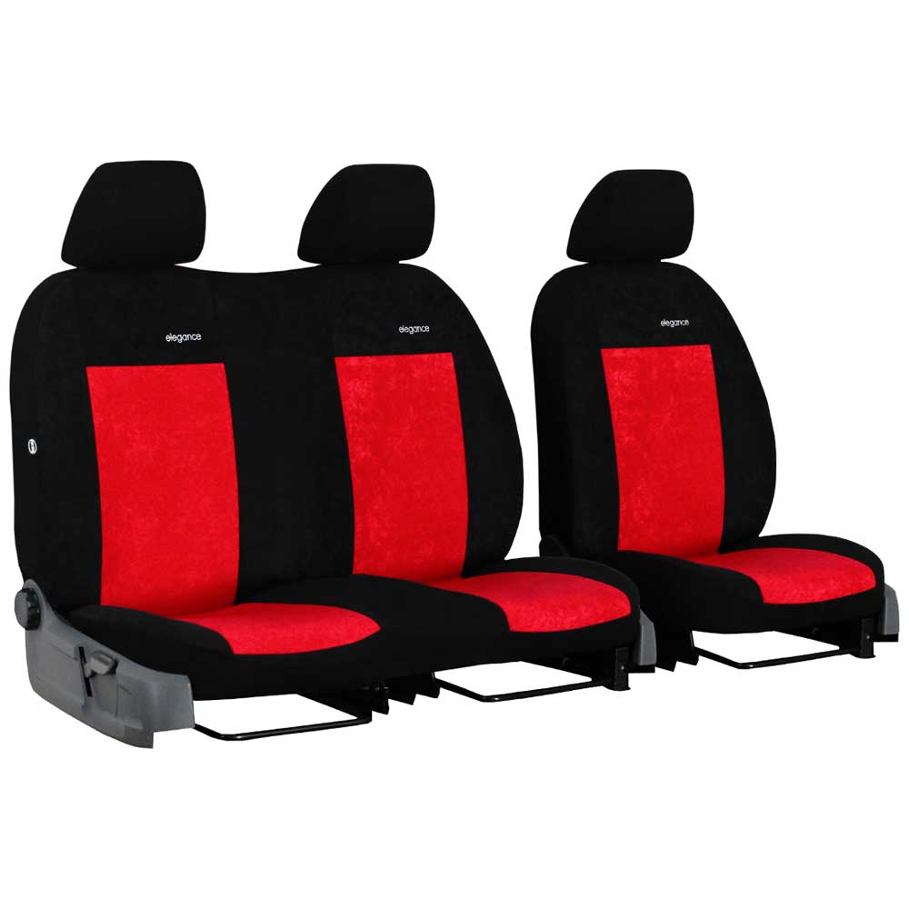 Hyundai H350 (3 személyes) üléshuzat Elegance 2015- piros színben