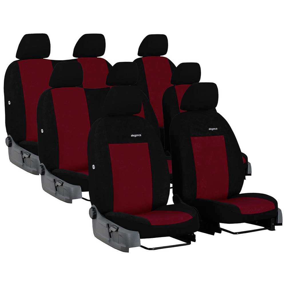 Ford Transit Custom (8 személyes) üléshuzat Elegance 2013-2018 bordó színben