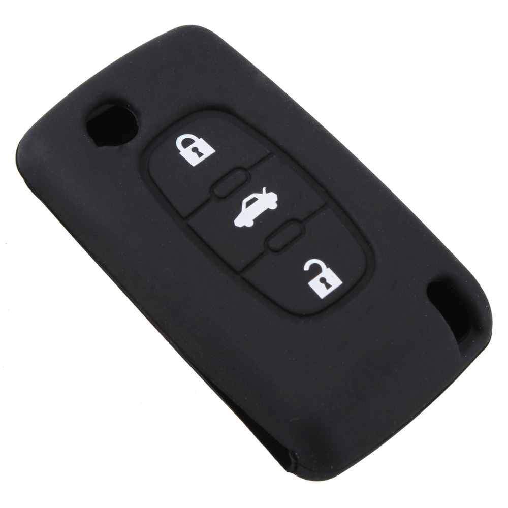 Husă de silicon pentru cheie Peugeot, 3 butoane