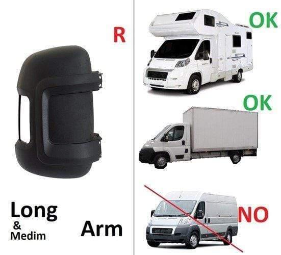 Citroen Jumper visszapillantó tükör burkolat (jobb)