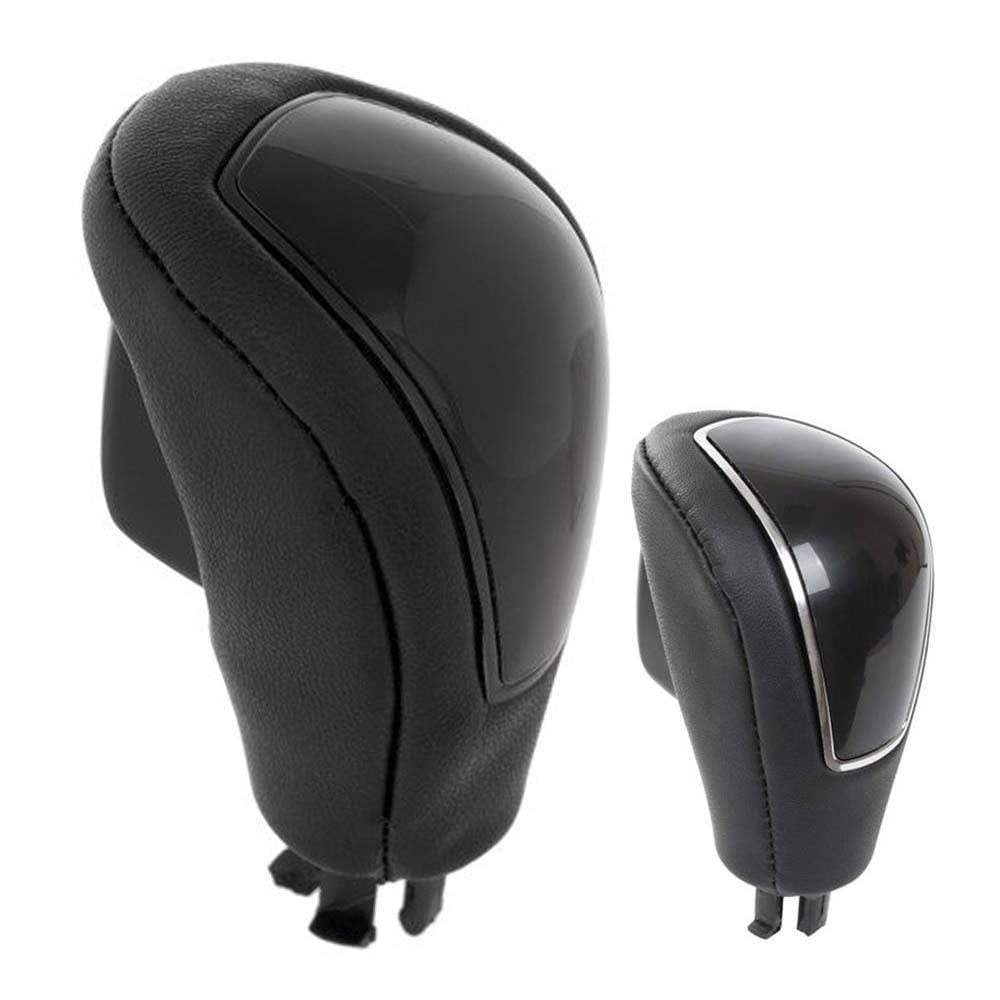 Fekete színű, bőrözött automata Ford váltógomb. Fekete színű üveg számlappal.