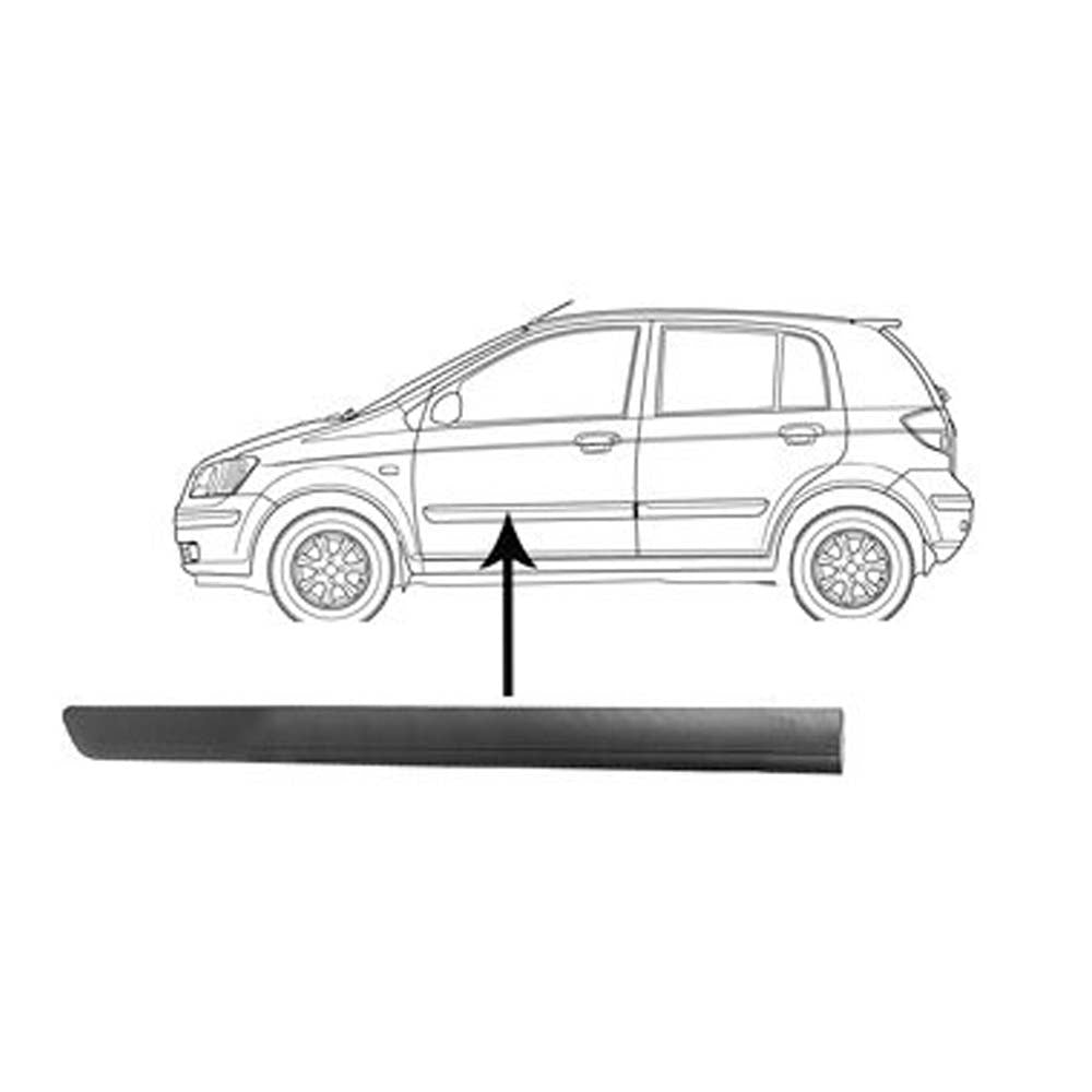 Hyundai Getz oldalsó díszléc 2006-