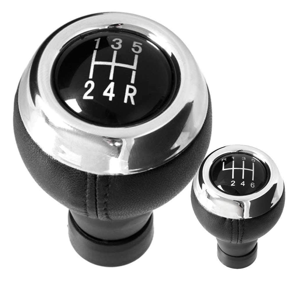 Fekete, krómozott 5 és 6 sebességes MINI váltógomb.