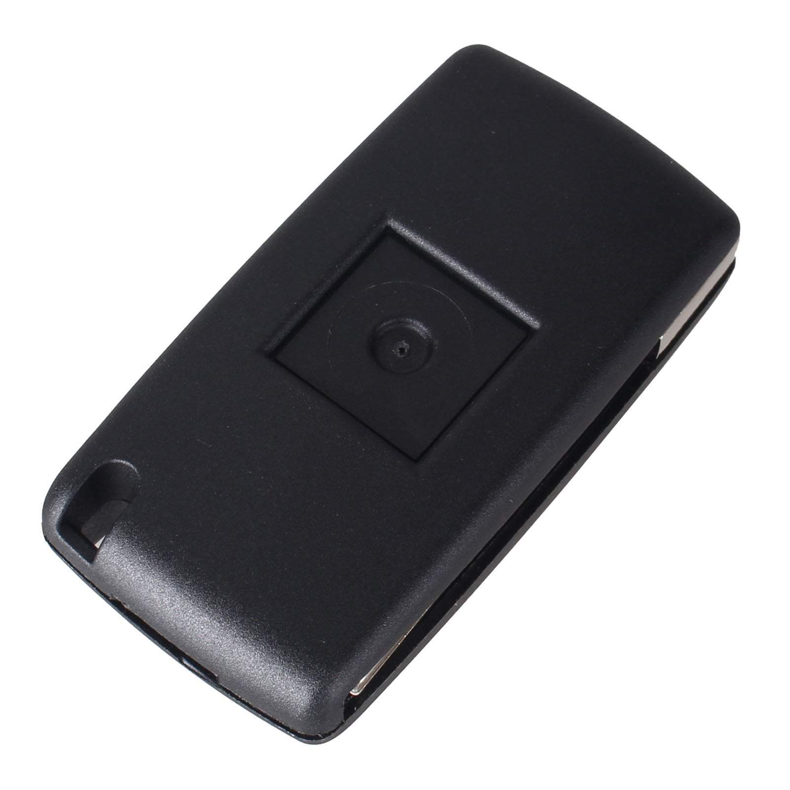 4 gombos, fekete színű Citroen bicskakulcs hátulja.