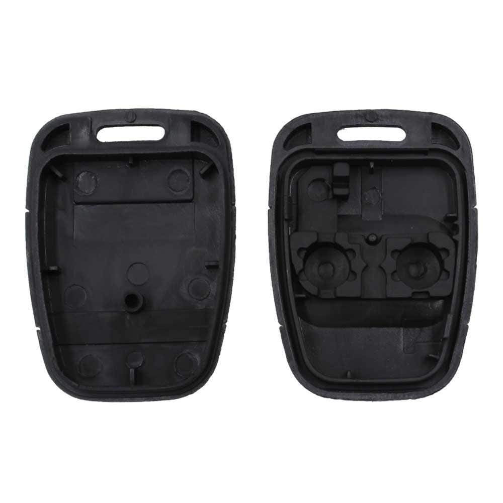 Fekete színű, 2 gombos Land Rover kulcs, kulcsház szétszedve.