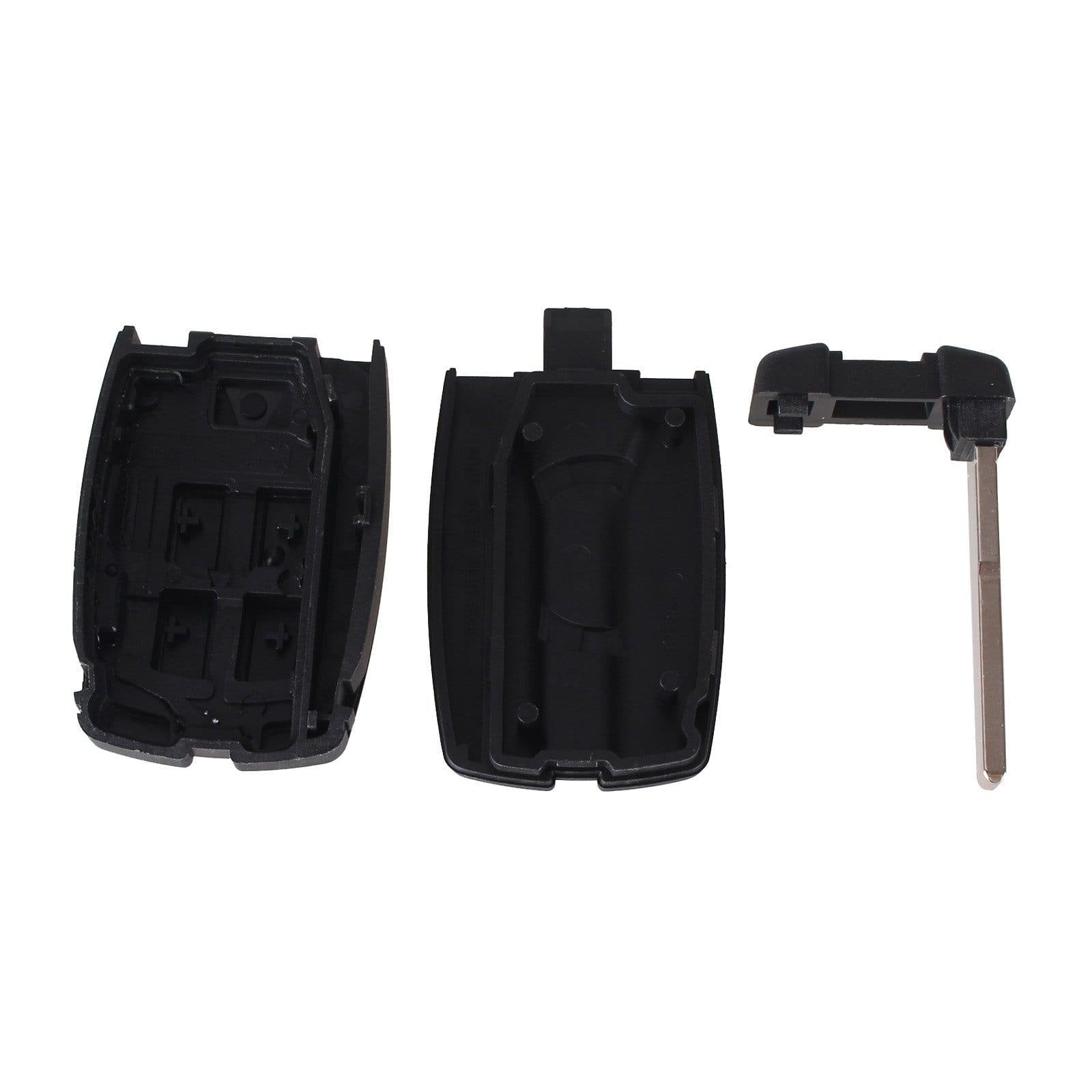 Fekete színű, 5 gombos Land Rover kulcs, kulcsház szétszedve.