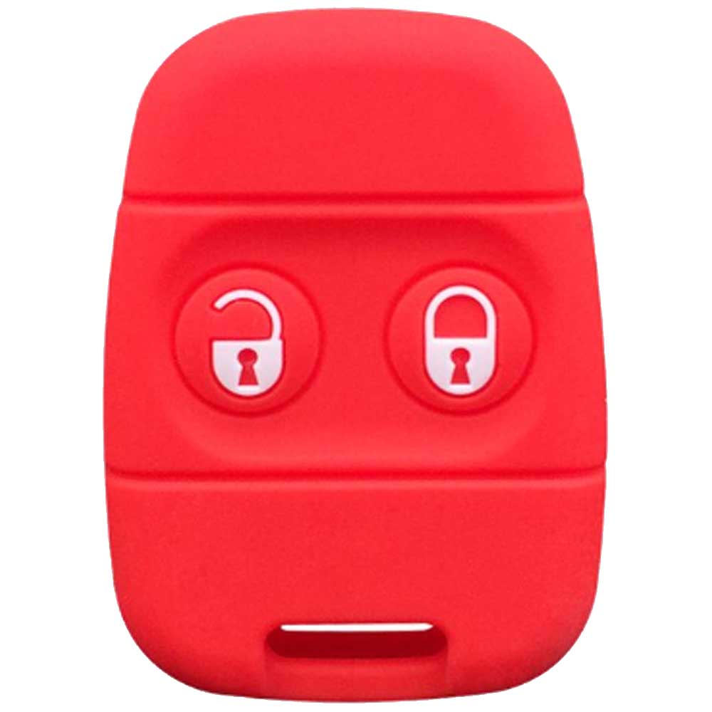 Land Rover 2 gombos kulcs szilikon tok piros színben