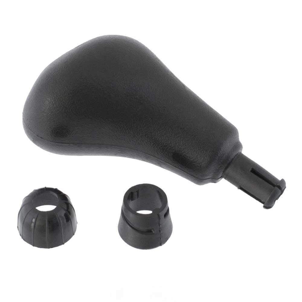 Fekete színű, 6 sebességes Mercedes váltógomb. 