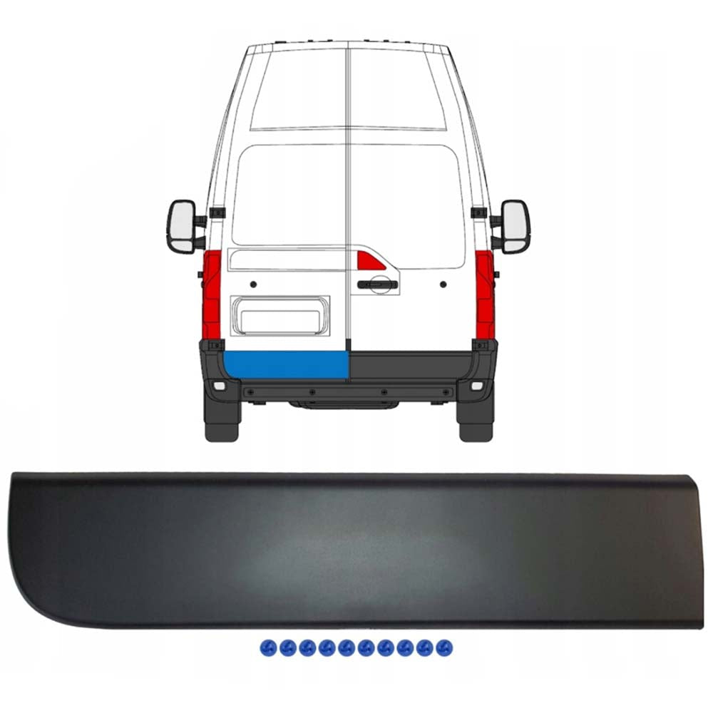 Renault Master III bal hátsó ajtó díszléc 2010-